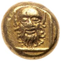 Lesbos, Mytilene. Electrum Hekte (2.54 g), ca. 377-326 BC Choice VF - 2