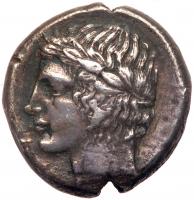 Sicily, Leontinoi. Silver Tetradrachm (16.10 g), ca. 430-425 BC VF