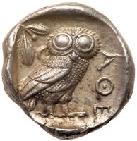 Attica, Athens. Silver Tetradrachm (17.20 g), ca. 454-404 BC Superb EF - 2