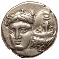 Moesia, Istros. Silver Drachm (5.58 g), 4th century BC. Choice VF