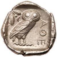 Attica, Athens. Silver Tetradrachm (17.21 g), ca. 454-404 BC EF - 2