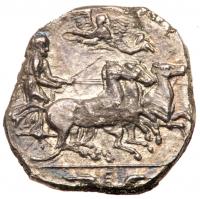 Sicily, Syracuse. Second Democracy. Silver Hemidrachm (1.88 g), 466-405 BC EF - 2