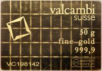 Worldwide. Valcambi Suisse Combined Gold Bar: Choice Brilliant Unc