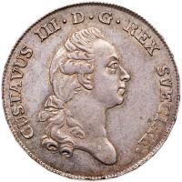 Sweden. 2/3 Riksdaler, 1777-OL PCGS AU58