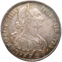 Guatemala. 8 Reales, 1799-NG M PCGS AU53