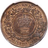 Nova Scotia. Cent, 1861 PCGS MS62 BR - 2