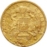 Chile. 8 Escudos, 1836-So IJ PCGS MS61 - 2