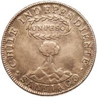 WITHDRAWN - Chile. Peso, 1822-So FI PCGS AU50