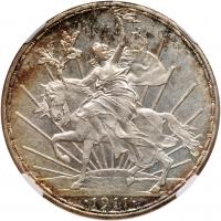 Mexico. Peso, 1911 NGC MS61