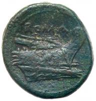 Anonymous. Ã Semuncia (6.01 g), ca. 217-215 BC Choice VF - 2