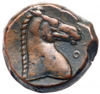 Zeugitania, Carthage. Ã (7.06 g), ca. 300-264 BC Choice VF - 2