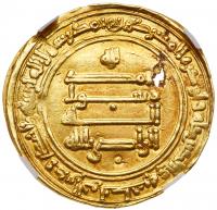 Arab-Asian Empires. Abbasid Caliphate. Al-Radi, 322-329 AH (934-940 AD.). Gold Dinar - 2