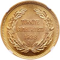 Turkey. 500 Kurush, 1923/23 (1946) NGC MS60 - 2