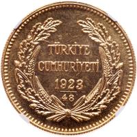 Turkey. 500 Kurush, 1923/48 (1971) NGC MS63 - 2