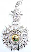 Iran. Persia Ghajar Naser-Din Shah order of Aghdas EF