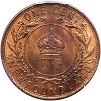 Newfoundland. Cent, 1913 PCGS MS65 RB - 2