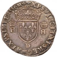 France. Teston, 1556-D (Lyon) PCGS EF45 - 2