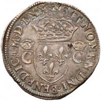 France. &Acirc;&frac12; Teston, 1570-M (Toulouse) PCGS EF - 2