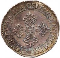 France. Franc au col plat, 1579-D PCGS AU58 - 2