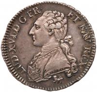 France. Â½ Ecu, 1792-A (Paris) PCGS AU58