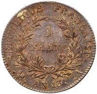 France. Franc, AN 13-A (1804-1805) PCGS AU58 - 2