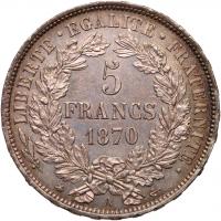 France. 5 Francs, 1870-A PCGS MS63 - 2