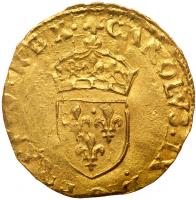 France. Ecu d'or, 1564-I (Limoges) PCGS MS62