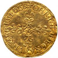 France. Ecu d'or, 1566-B (Rouen) PCGS About Unc - 2