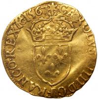 France. Ecu d'or, 1567-F (Angers) PCGS EF