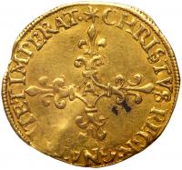 France. Ecu d'or, 1571-A (Paris) PCGS AU55 - 2