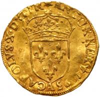 France. Ecu d'or, 1593-A (Paris) PCGS AU58