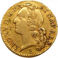 France. Louis d'or au bandeau, 1756-P (Dijon) PCGS EF