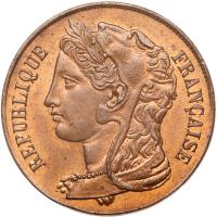 France. Bronze Pattern 10 Centimes, 1848 PCGS Specimen 63