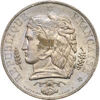 France. Tin Pattern 10 Centimes, 1848 PCGS Unc