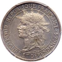 Guadeloupe. Specimen 50 Centimes, 1903 PCGS Specimen 65