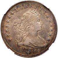 1798 Bust $1. Heraldic Eagle, 10 Arrows NGC EF40