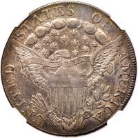 1798 Bust $1. Heraldic Eagle, 10 Arrows NGC EF40 - 2