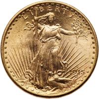 1915-S $20 St. Gaudens PCGS MS64