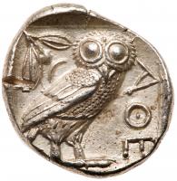 Attica, Athens. Silver Tetradrachm (17.20 g), ca. 454-404 BC Choice VF - 2