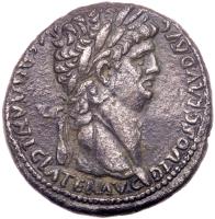 Nero with Divus Claudius. Syria. Decapolis. Antioch(?). AD 54-56. Silver Tetradrachm (26mm, 13.87g)