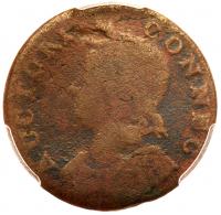 Connecticut 1785 Copper. Mailed Bust Facing Left. Miller 7.2-D