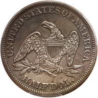 1858 Liberty Seated 50C - 2