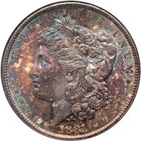1881-S Morgan $1 NGC MS65