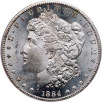 1884-CC Morgan $1 PCGS MS64