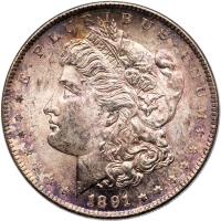 1891-S Morgan $1 ANACS MS63