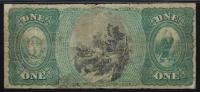 $1 National Bank Note. First NB of Litchfield, CT. Ch. 709. Fr. 380b. PMG Very Good 8, corner repair - 2