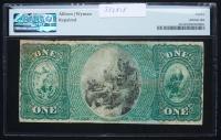 $1 National Bank Note. Attleborough NB, MA. Ch. 1604. Fr. 384. PMG Fine 12 Net (repaired) - 2