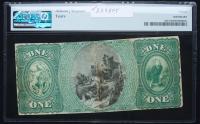 $1 National Bank Note. Second NB of Fall River, MA. Ch. 439. Fr. 384. PMG Choice Fine 15, tears - 2