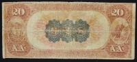 $20 National Bank Note. Pequonnock NB of Bridgeport, CT. Ch. 928. Fr. 494 - 2