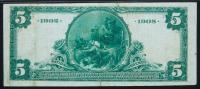 $5 National Bank Note. Central NB, Lynn, MA. Ch. 1201. Fr. 590. PMG Very Fine 20 - 2